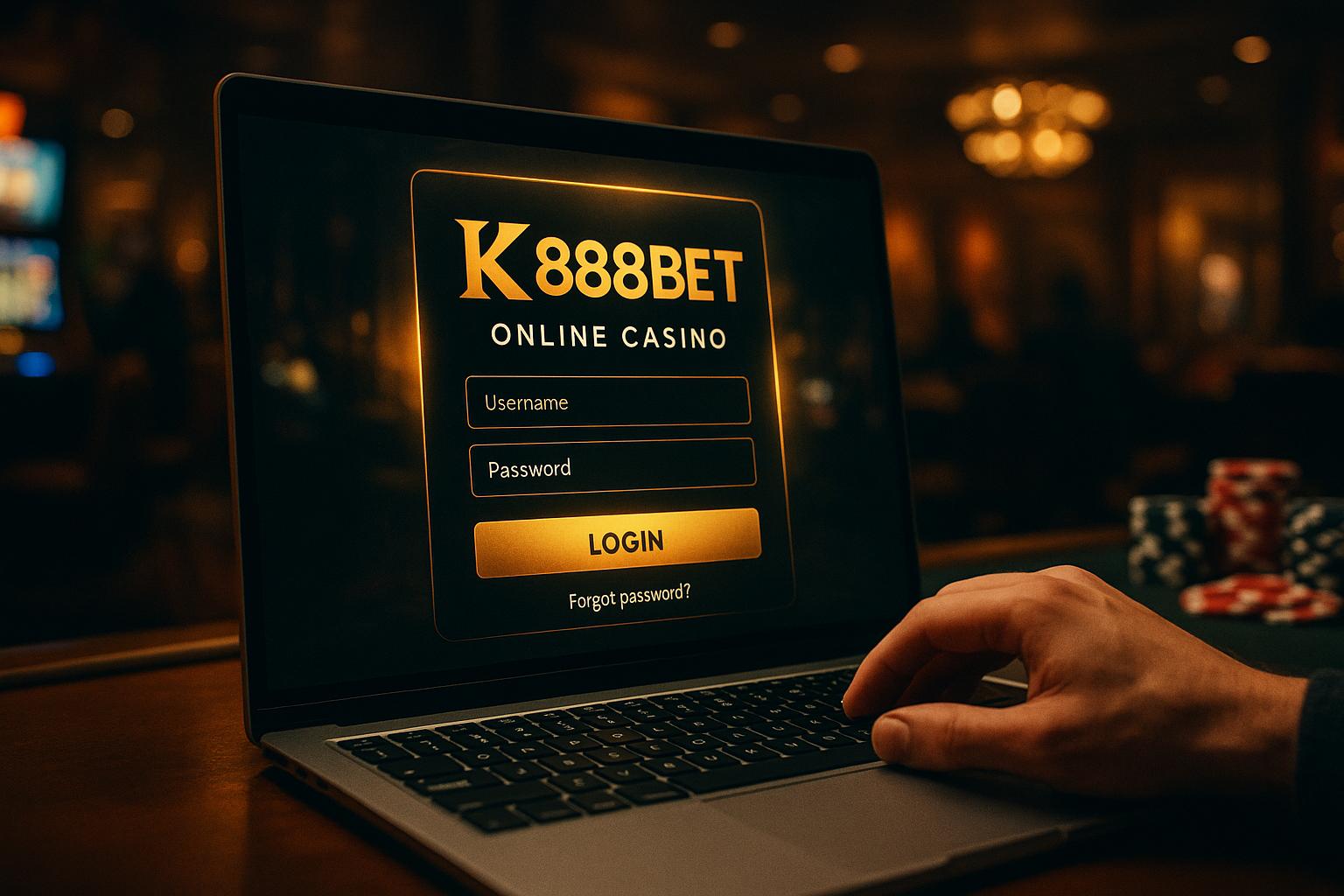 Criar uma nova Conta no plataforma K888BET